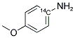 4-ANISIDINE, [RING-14C] Struktur