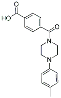 4-([4-(4-METHYLPHENYL)PIPERAZIN-1-YL]CARBONYL)BENZOIC ACID Struktur