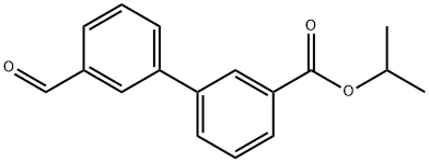 3'-FORMYL-BIPHENYL-3-CARBOXYLIC ACID ISOPROPYL ESTER Struktur