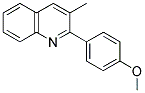 2-(4-METHOXYPHENYL)-3-METHYLQUINOLINE Struktur