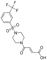 (2E)-4-OXO-4-(4-[[3-(TRIFLUOROMETHYL)PHENYL]SULFONYL]PIPERAZIN-1-YL)BUT-2-ENOIC ACID Struktur