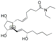 N,N-DIETHYL-9ALPHA, 11ALPHA, 15S-TRIHYDROXY-PROSTA-5Z, 13E-DIEN-1-AMIDE Struktur