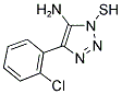 4-AMINO-3-MERCAPTO-5-(2-CHLOROPHENYL)-[1,2,3]-TRIAZOLE Struktur