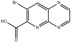 7-BROMOPYRIDO[2,3-B]PYRAZINE-6-CARBOXYLIC ACID Struktur