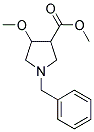 1-BENZYL-4-METHOXY-PYRROLIDINE-3-CARBOXYLIC ACID METHYL ESTER Struktur