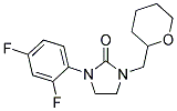 1-(2,4-DIFLUOROPHENYL)-3-(TETRAHYDRO-2H-PYRAN-2-YLMETHYL)IMIDAZOLIDIN-2-ONE Struktur