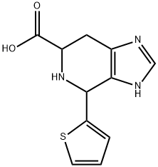 4-THIEN-2-YL-4,5,6,7-TETRAHYDRO-3H-IMIDAZO[4,5-C]PYRIDINE-6-CARBOXYLIC ACID Struktur