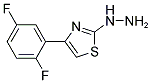 [4-(2,5-DIFLUORO-PHENYL)-THIAZOL-2-YL]-HYDRAZINE Struktur