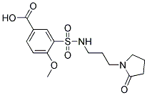 4-METHOXY-3-(([3-(2-OXOPYRROLIDIN-1-YL)PROPYL]AMINO)SULFONYL)BENZOIC ACID Struktur