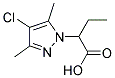 2-(4-CHLORO-3,5-DIMETHYL-PYRAZOL-1-YL)-BUTYRIC ACID Struktur