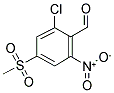 2-CHLORO-4-(METHYLSULFONYL)-6-NITROBENZALDEHYDE Struktur