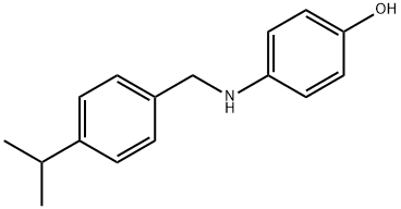 4-((4-ISOPROPYLBENZYL)AMINO)PHENOL Struktur