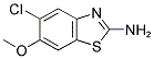 5-CHLORO-6-METHOXY-BENZOTHIAZOL-2-YLAMINE Struktur