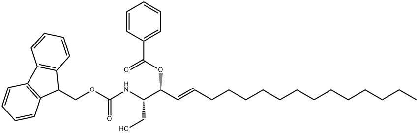 FMOC-3-BENZOYL-ERYTHRO-SPHINGOSINE Struktur