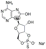 8-HYDROXYADENOSINE-3',5'-CYCLIC MONOPHOSPHOROTHIOATE, RP-ISOMER SODIUM SALT Struktur