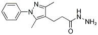 3-(3,5-DIMETHYL-1-PHENYL-1 H-PYRAZOL-4-YL)-PROPIONIC ACID HYDRAZIDE Struktur