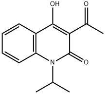 3-ACETYL-4-HYDROXY-1-ISOPROPYL-1H-QUINOLIN-2-ONE Struktur