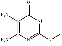 5,6-DIAMINO-2-(METHYLAMINO)PYRIMIDIN-4(3H)-ONE Struktur