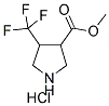 4-(TRIFLUOROMETHYL)PYRROLIDINE-3-CARBOXYLIC ACID METHYL ESTER HYDROCHLORIDE Struktur