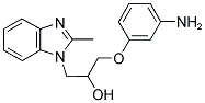 1-(3-AMINO-PHENOXY)-3-(2-METHYL-BENZOIMIDAZOL-1-YL)-PROPAN-2-OL Struktur