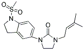 1-(3-METHYLBUT-2-ENYL)-3-[1-(METHYLSULFONYL)-2,3-DIHYDRO-1H-INDOL-5-YL]IMIDAZOLIDIN-2-ONE Struktur