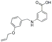 3-((3-(ALLYLOXY)BENZYL)AMINO)BENZOIC ACID Struktur