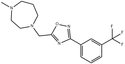 1-METHYL-4-((3-[3-(TRIFLUOROMETHYL)PHENYL]-1,2,4-OXADIAZOL-5-YL)METHYL)-1,4-DIAZEPANE Struktur