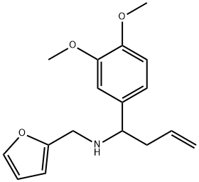 (3,4-DIMETHOXY-PHENYL)-(1-FURAN-2-YL-BUT-3-ENYL)-AMINE Struktur