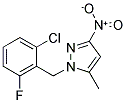 1-(2-CHLORO-6-FLUORO-BENZYL)-5-METHYL-3-NITRO-1H-PYRAZOLE Struktur