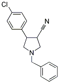 1-BENZYL-4-(4-CHLORO-PHENYL)-PYRROLIDINE-3-CARBONITRILE Struktur