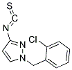 1-(2-CHLORO-BENZYL)-3-ISOTHIOCYANATO-1H-PYRAZOLE Struktur