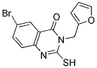 6-BROMO-3-(2-FURYLMETHYL)-2-MERCAPTOQUINAZOLIN-4(3H)-ONE Struktur