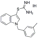 1-(3-METHYLBENZYL)-1H-INDOL-3-YL IMIDOTHIOCARBAMATE HYDROIODIDE Struktur