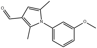 1-(3-METHOXY-PHENYL)-2,5-DIMETHYL-1H-PYRROLE-3-CARBALDEHYDE Struktur