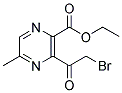 3-(2-BROMO-ACETYL)-5-METHYL-PYRAZINE-2-CARBOXYLIC ACID ETHYL ESTER Struktur