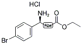 (S)-3-AMINO-3-(4-BROMOPHENYL)PROPIONIC ACID ETHYL ESTER HYDROCHLORIDE Struktur