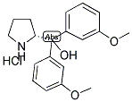 (R)-A,A-BIS(3-METHOXYPHENYL)-2-PYRROLIDINEMETHANOL HYDROCHLORIDE Struktur