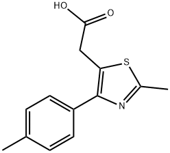 (2-METHYL-4-P-TOLYL-THIAZOL-5-YL)-ACETIC ACID Struktur