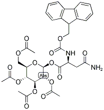 TETRA-O-ACETYL-BETA-D-GLC-FMOC-ASN Struktur