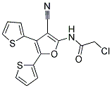 2-CHLORO-N-(3-CYANO-4,5-DI-THIOPHEN-2-YL-FURAN-2-YL)-ACETAMIDE Struktur