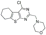 4-CHLORO-2-(MORPHOLIN-4-YLMETHYL)-5,6,7,8-TETRAHYDRO[1]BENZOTHIENO[2,3-D]PYRIMIDINE Struktur