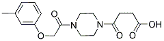 4-(4-[(3-METHYLPHENOXY)ACETYL]PIPERAZIN-1-YL)-4-OXOBUTANOIC ACID Struktur