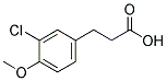 3-(3-CHLORO-4-METHOXYPHENYL)PROPIONIC ACID Struktur