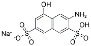 7-AMINO-1-NAPHTHOL-3,6-DISULFONIC ACID MONOSODIUM SALT Struktur