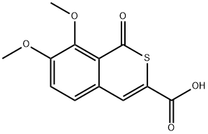 7,8-DIMETHOXY-1-OXO-1H-ISOTHIOCHROMENE-3-CARBOXYLIC ACID Struktur