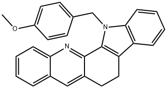 13-(4-METHOXYBENZYL)-6,13-DIHYDRO-5H-INDOLO[3,2-C]ACRIDINE Struktur