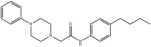 N-(4-BUTYLPHENYL)-2-(4-PHENYLPIPERAZINO)ACETAMIDE Struktur