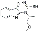 4-(2-METHOXY-1-METHYLETHYL)-4H-[1,2,4]TRIAZINO[5,6-B]INDOLE-3-THIOL Struktur