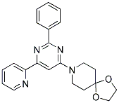 8-(2-PHENYL-6-PYRIDIN-2-YLPYRIMIDIN-4-YL)-1,4-DIOXA-8-AZASPIRO[4.5]DECANE Struktur