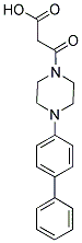 3-[4-(1,1'-BIPHENYL-4-YL)PIPERAZIN-1-YL]-3-OXOPROPANOIC ACID Struktur